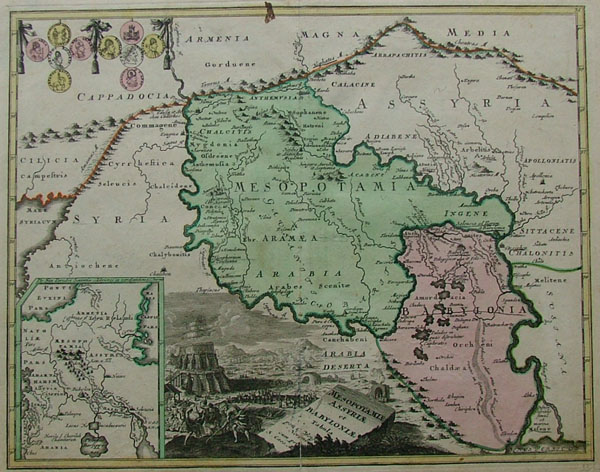 map Mesopotamie Assyriae et Babylonie tabula by Weigel