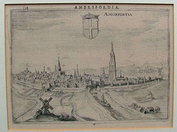 map Amersfordia, Amersfortia by Guicciardini
