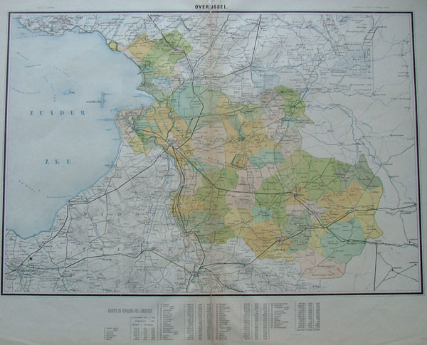 map Overijssel by J. SMulders