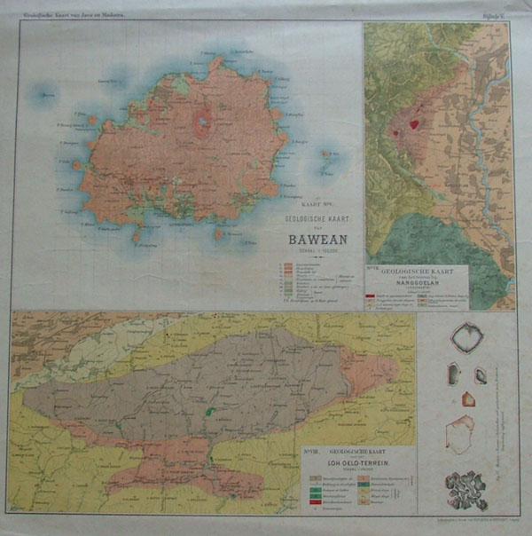 map Geologische kaart van Java en Madoera by Giesecke + Devrient