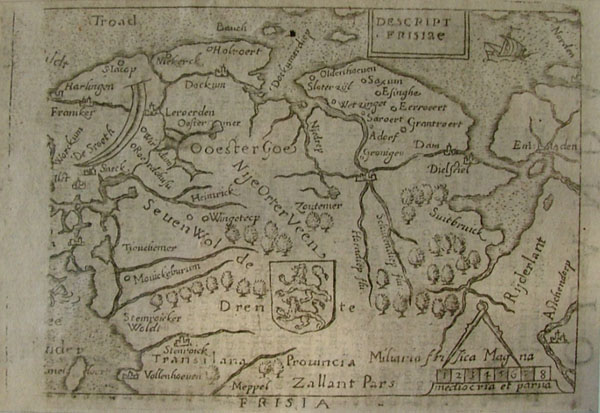 map Descript Frisiae by Scipion Banca 