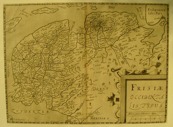 map Frisiae Occidentalis Typus by Luigi Guicciardini