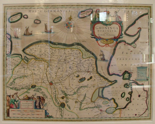 map Groninga Dominium by Barthold Wigheringe, Willem Janszoon Blaeu, Joan Blaeu