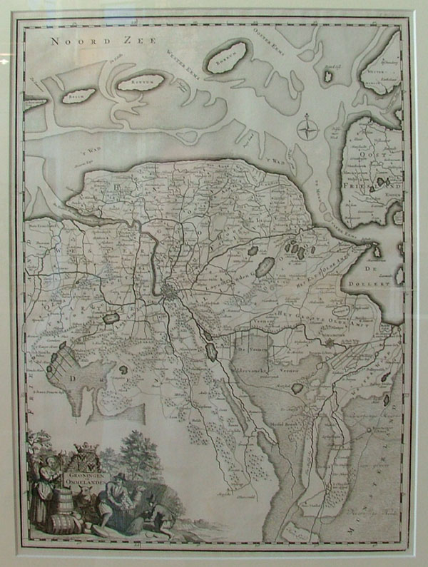 map Groningen en Ommelanden by Frans Halma
