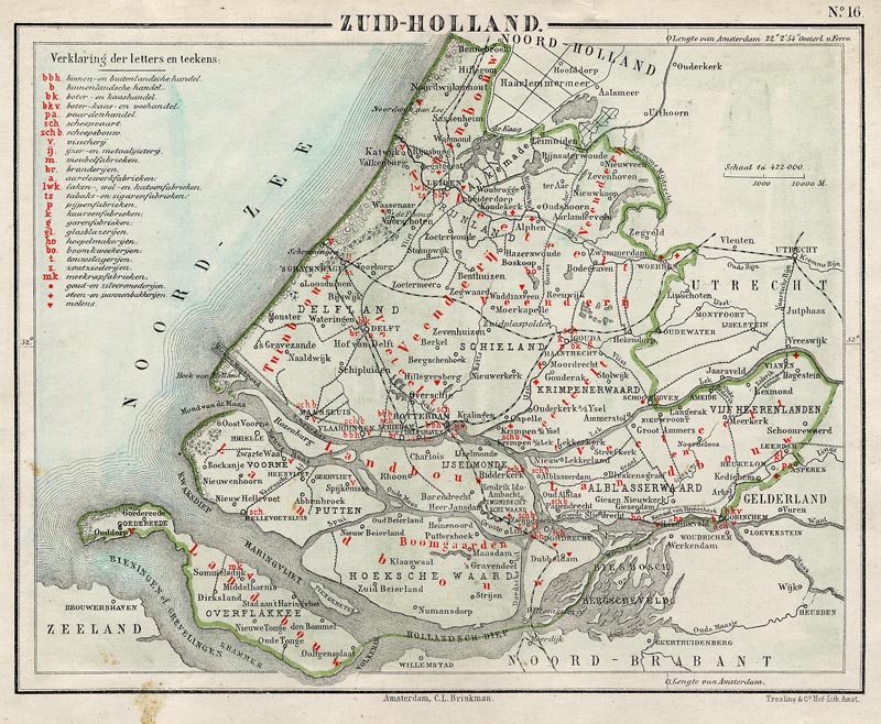Zuid-Holland by N.W. Posthumus en Dr. J.M. van Bemmelen 