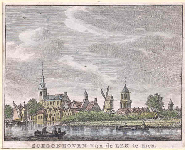 view Schoonhoven van de Lek te zien. by Bendorp, Bulthuis