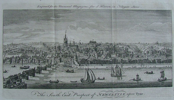 view The South East Prospect of Newcastle upon Tyne. by nn