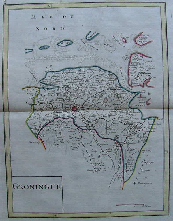 map Groningue by George Louis le Rouge