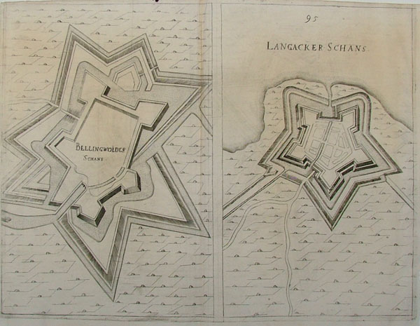 plan Bellingwolder Schans en Langacker Schans by Guicciardini