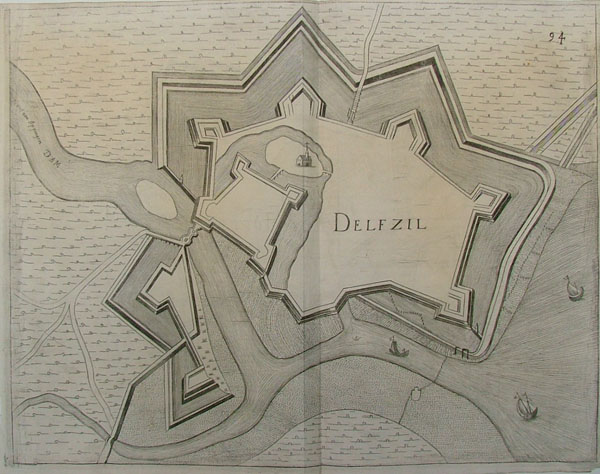 plan Delfzil by Guicciardini