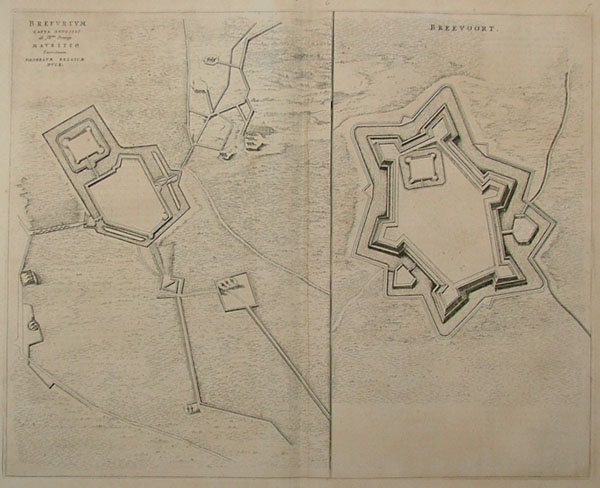 plan Brefurtum Capta anno 1597, Breevoort by Blaeu