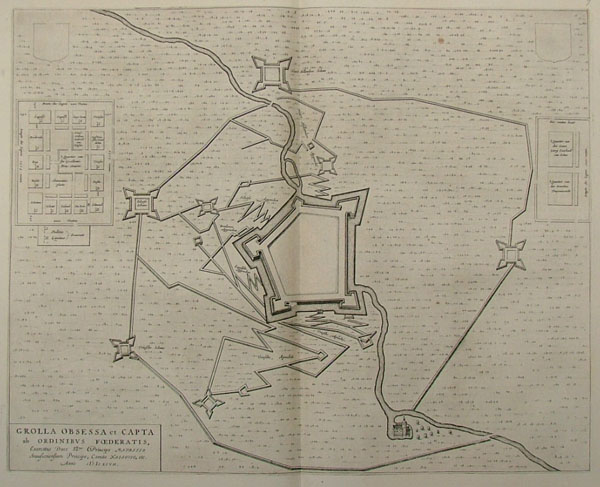 plan Grolla obsessa et Capta ab Ordinibus Foederatis by Blaeu