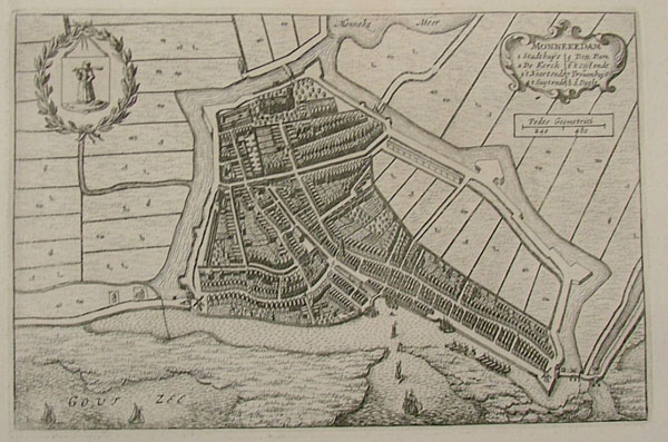 plan Monnekedam by Blaeu