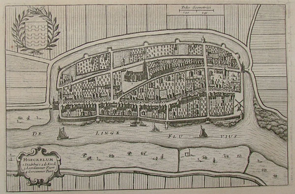 plan Hoeckelum by Blaeu