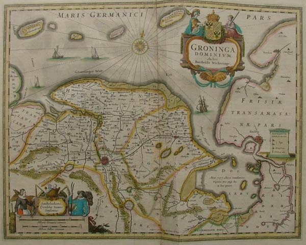 map Groninga dominum by Barthold Wigheringe