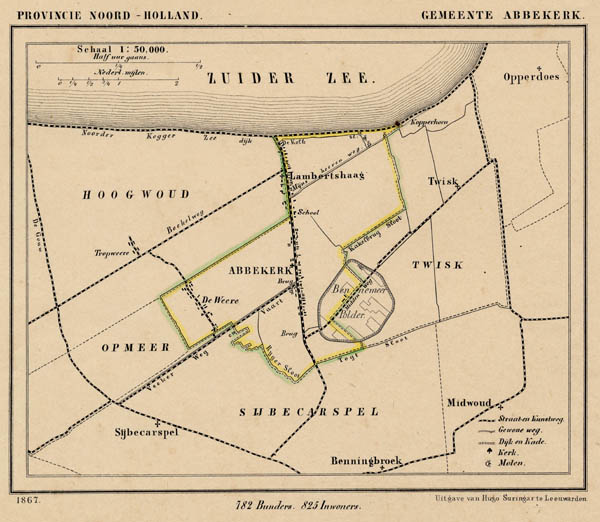 map communityplan Gemeente Abbekerk by Kuyper (Kuijper)