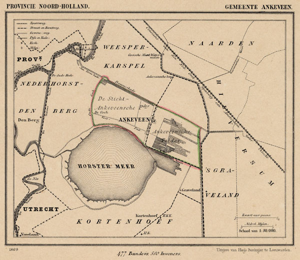 map communityplan Gemeente Ankeveen by Kuyper (Kuijper)