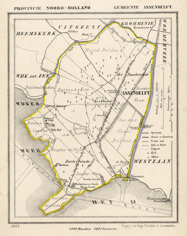 map communityplan Gemeente Assendelft by Kuyper (Kuijper)