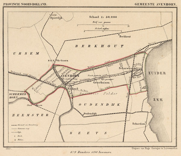 map communityplan Gemeente Avenhorn by Kuyper (Kuijper)