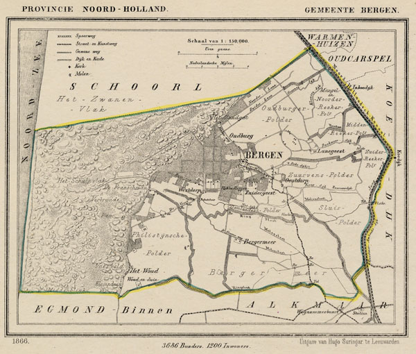 map communityplan Gemeente Bergen by Kuyper (Kuijper)