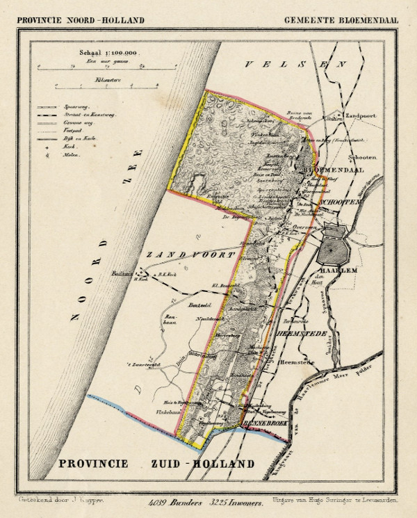 map communityplan Gemeente Bloemendaal by Kuyper (Kuijper)