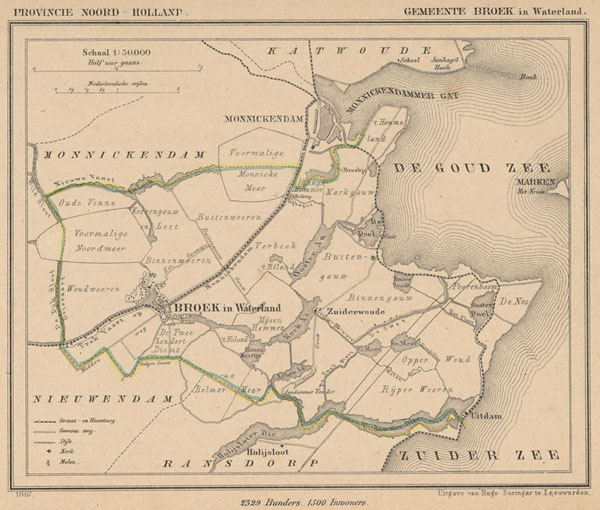 map communityplan Gemeente Broek in Waterland by Kuyper (Kuijper)