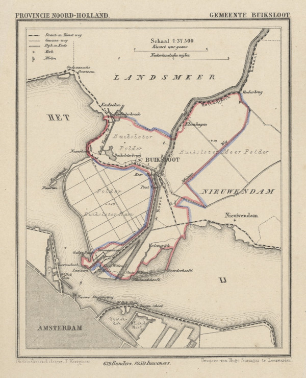 map communityplan Gemeente Buiksloot by Kuyper (Kuijper)