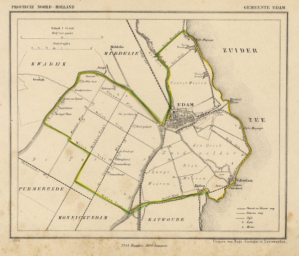 map communityplan Gemeente Edam by Kuyper (Kuijper)