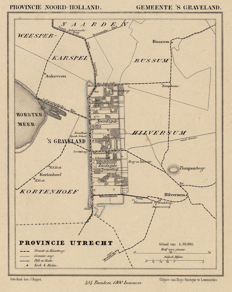 Gemeente Graveland (´s Graveland) by Kuyper (Kuijper)