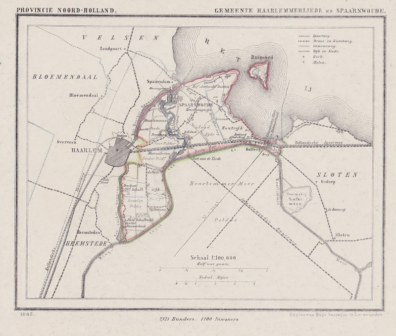 Gemeente Haarlemmerliede en Spaarnwoude by Kuyper (Kuijper)