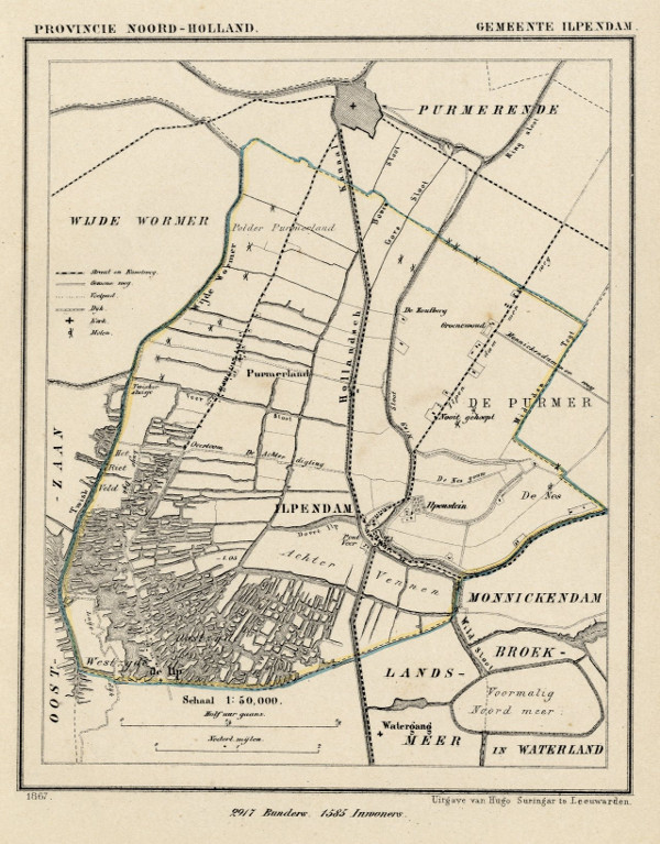 map communityplan Gemeente Ilpendam by Kuyper (Kuijper)