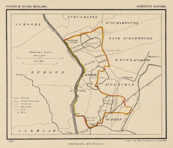 map communityplan Gemeente Koedijk by Kuyper (Kuijper)