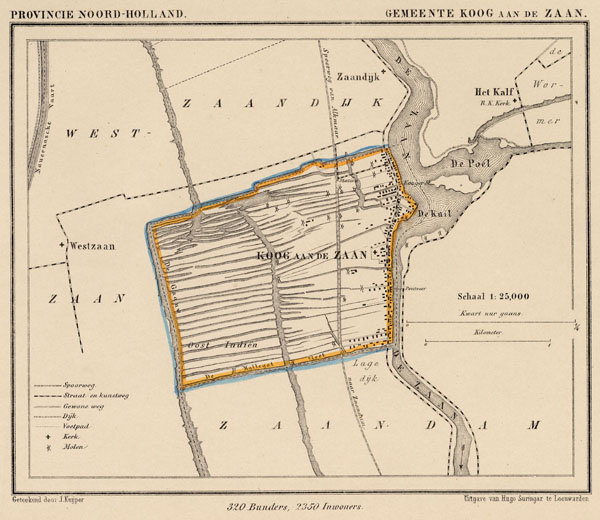 map communityplan Gemeente Koog aan de Zaan by Kuyper (Kuijper)