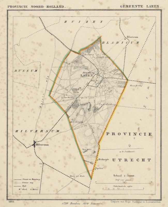 map communityplan Gemeente Laren by Kuyper (Kuijper)