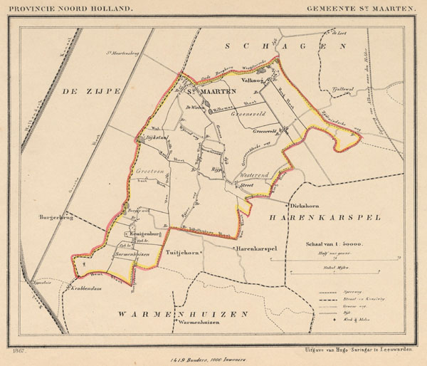 map communityplan Gemeente Sint Maarten by Kuyper (Kuijper)