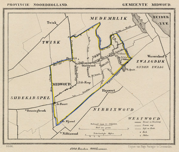map communityplan Gemeente Midwoud by Kuyper (Kuijper)