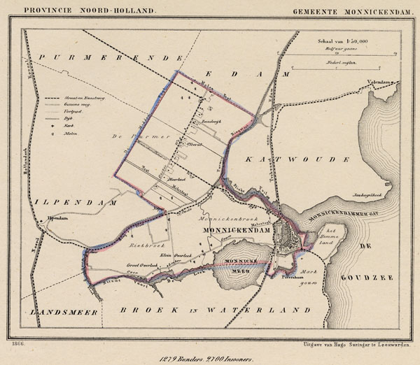 map communityplan Gemeente Monnickendam by Kuyper (Kuijper)