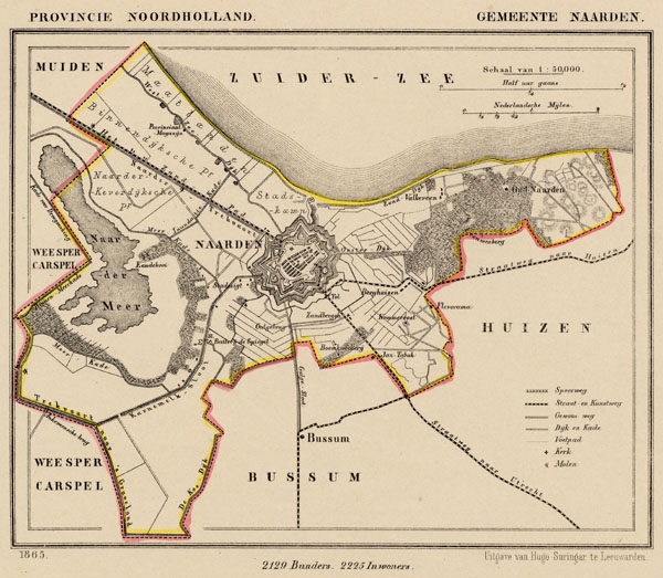 map communityplan Gemeente Naarden by Kuyper (Kuijper)