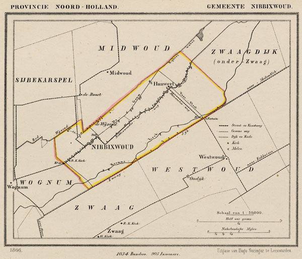 map communityplan Gemeente Nibbixwoud by Kuyper (Kuijper)