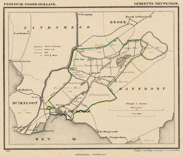 map communityplan Gemeente Nieuwendam by Kuyper (Kuijper)