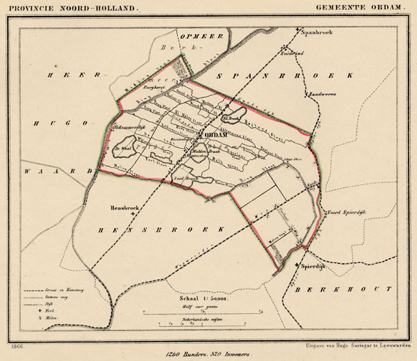 map communityplan Gemeente Obdam by Kuyper (Kuijper)