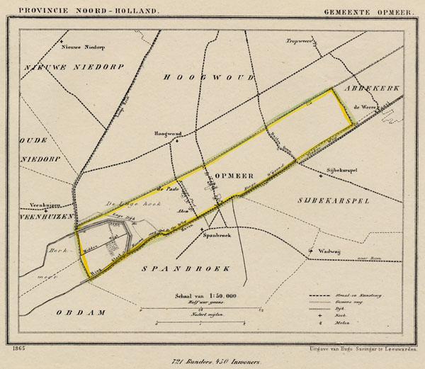 map communityplan Gemeente Opmeer by Kuyper (Kuijper)