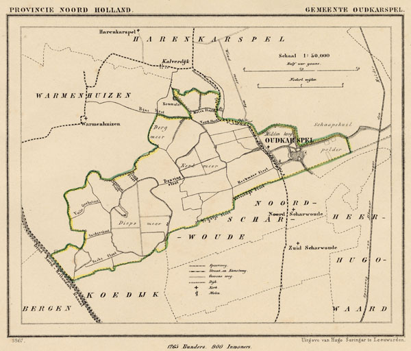 map communityplan Gemeente Oudkarspel by Kuyper (Kuijper)