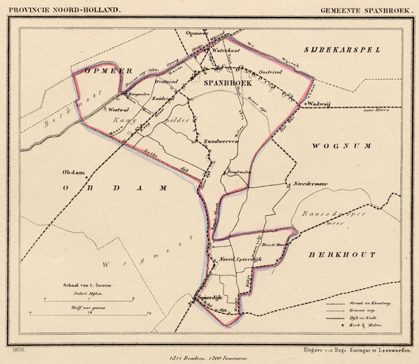 map communityplan Gemeente Spanbroek by Kuyper (Kuijper)