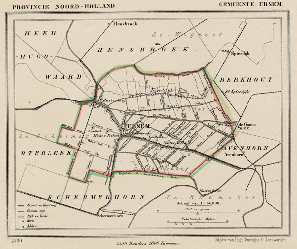 map communityplan Gemeente Ursem by Kuyper (Kuijper)