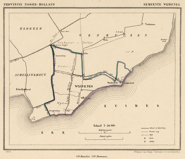 map communityplan Gemeente Wijdenes by Kuyper (Kuijper)