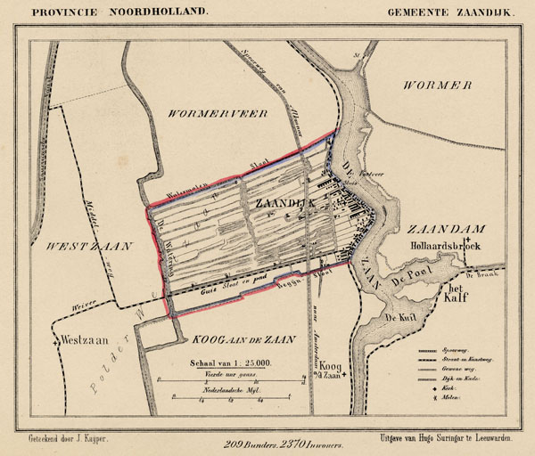 map communityplan Gemeente Zaandijk by Kuyper (Kuijper)
