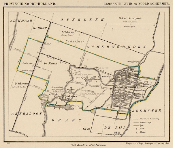 map communityplan Gemeente Zuid en Noord Schermer by Kuyper (Kuijper)