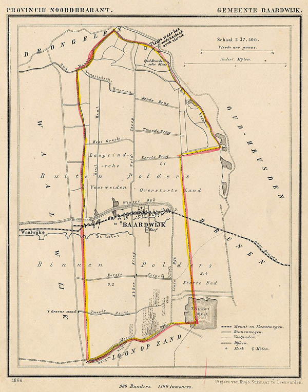 map communityplan Gemeente Baardwijk by Kuyper (Kuijper)