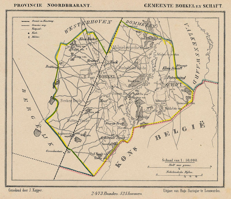 Gemeente Borkel en Schaft by Kuyper (Kuijper)